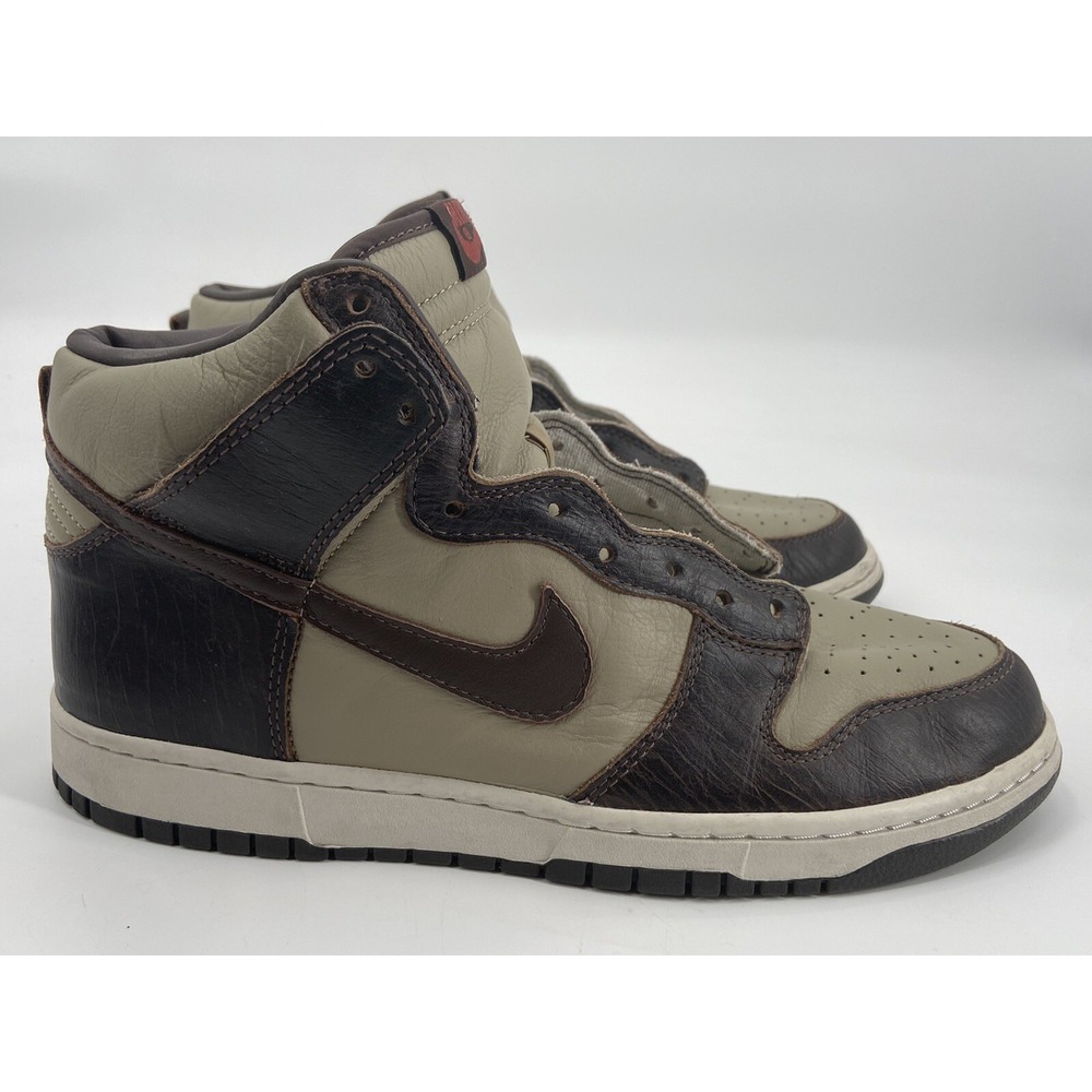 Nike Dunk High Premium Khaki/Brown (#306968-221)‎ Men's Size 12